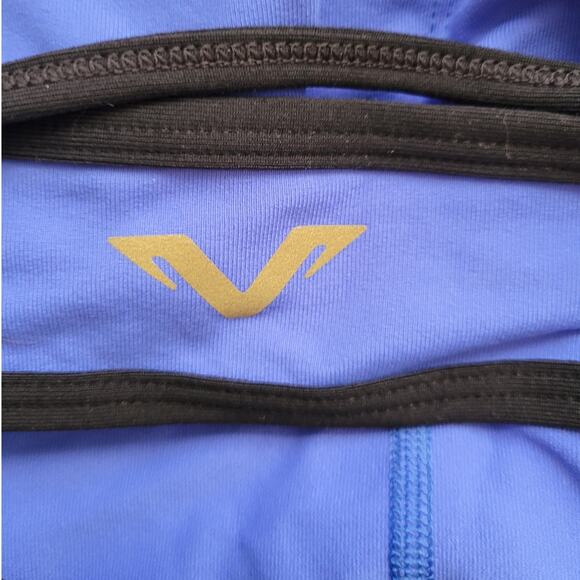 NWT Vipe Althletic Tank Top Built in Bra Blue & Black Color Blocked Yoga - S - Picture 5 of 9